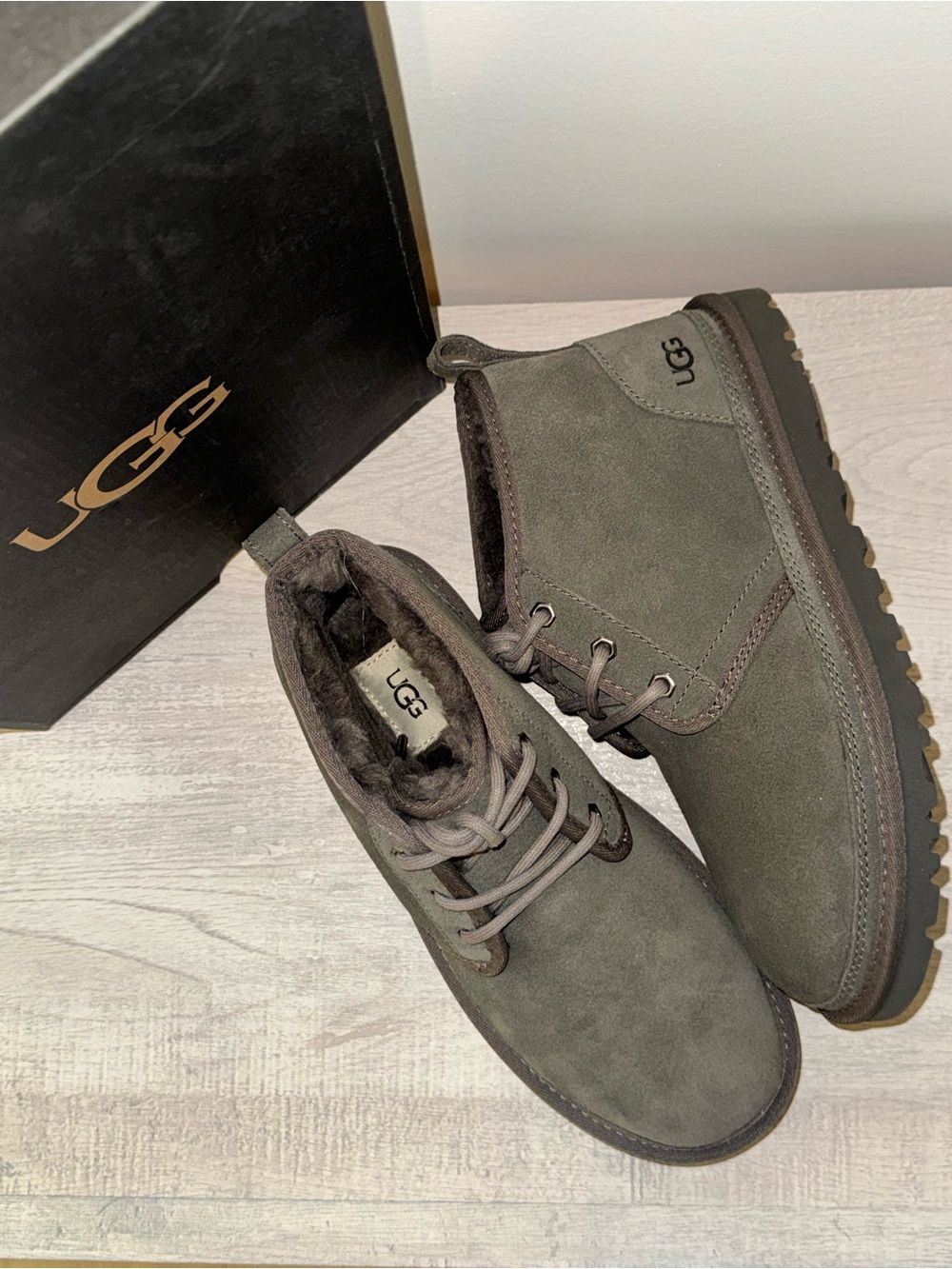 UGG Men’s Gray Suede Chukka Boots